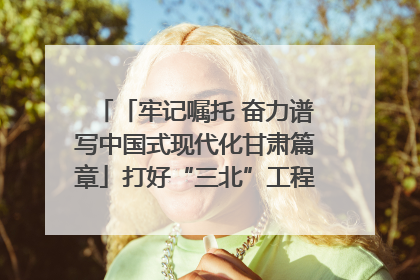 「牢记嘱托 奋力谱写中国式现代化甘肃篇章」打好“三北”工程攻坚战 筑牢国家西部生态安全屏障