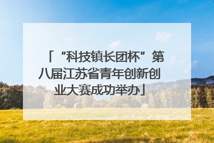 “科技镇长团杯”第八届江苏省青年创新创业大赛成功举办
