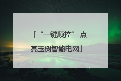 “一键顺控” 点亮玉树智能电网