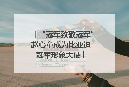 “冠军致敬冠军” 赵心童成为比亚迪冠军形象大使