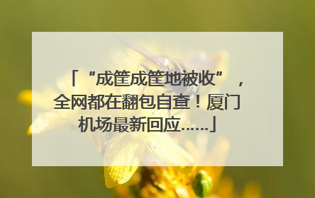 “成筐成筐地被收”，全网都在翻包自查！厦门机场最新回应……