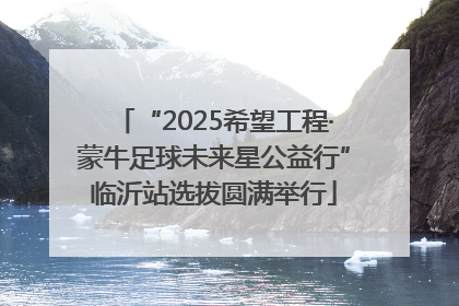 “2025希望工程·蒙牛足球未来星公益行”临沂站选拔圆满举行