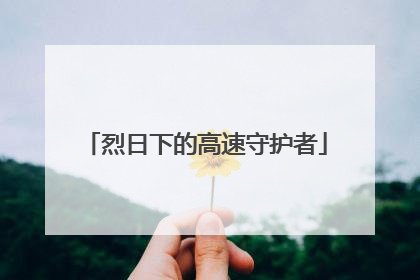 烈日下的高速守护者