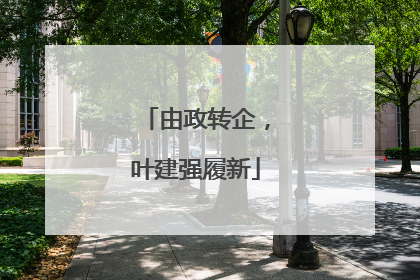 由政转企，叶建强履新