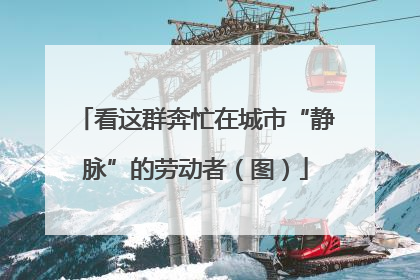 看这群奔忙在城市“静脉”的劳动者（图）