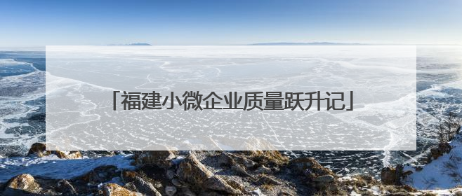 福建小微企业质量跃升记