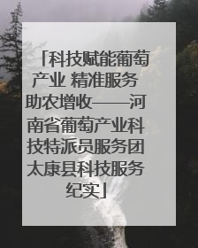 科技赋能葡萄产业 精准服务助农增收——河南省葡萄产业科技特派员服务团太康县科技服务纪实
