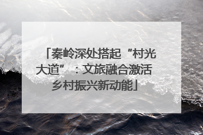 秦岭深处搭起“村光大道”：文旅融合激活乡村振兴新动能