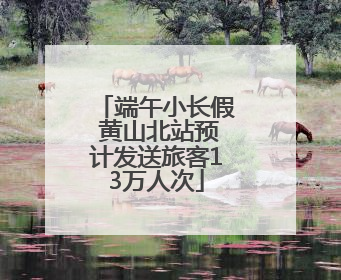 端午小长假 黄山北站预计发送旅客13万人次