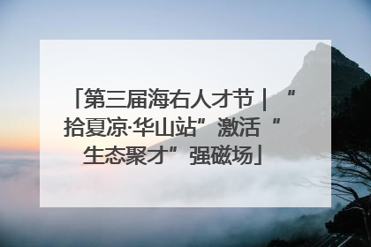 第三届海右人才节｜“拾夏凉·华山站”激活“生态聚才”强磁场
