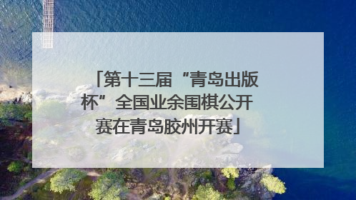 第十三届“青岛出版杯”全国业余围棋公开赛在青岛胶州开赛