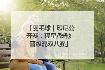 羽毛球｜印尼公开赛：程星/张驰晋级混双八强