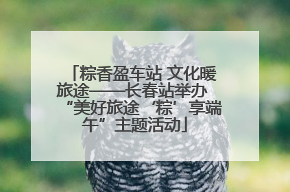 粽香盈车站 文化暖旅途——长春站举办 “美好旅途‘粽’享端午”主题活动