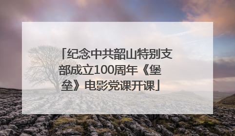 纪念中共韶山特别支部成立100周年《堡垒》电影党课开课