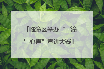 临潼区举办“‘潼’心声”宣讲大赛