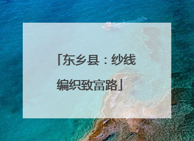 东乡县：纱线编织致富路
