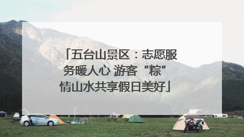 五台山景区：志愿服务暖人心 游客“粽”情山水共享假日美好