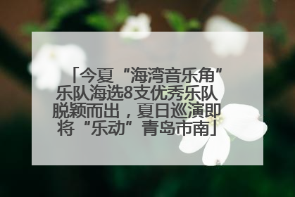 今夏“海湾音乐角”乐队海选8支优秀乐队脱颖而出，夏日巡演即将“乐动”青岛市南