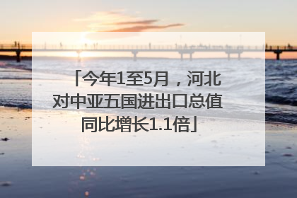 今年1至5月，河北对中亚五国进出口总值同比增长1.1倍