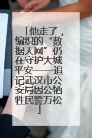 他走了，编织的“数据天网”仍在守护大城平安——追记武汉市公安局因公牺牲民警万松