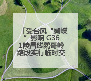 受台风“蝴蝶”影响 G361陵昌线鹦哥岭路段实行临时交通管制