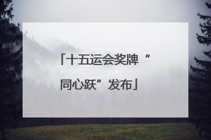 十五运会奖牌“同心跃”发布