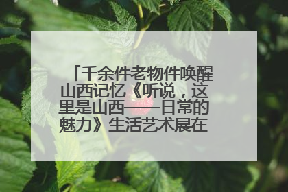 千余件老物件唤醒山西记忆《听说，这里是山西——日常的魅力》生活艺术展在忻州市图书馆开展