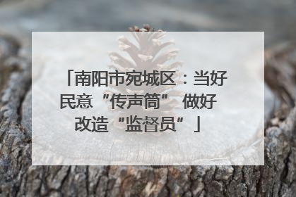 南阳市宛城区：当好民意“传声筒” 做好改造“监督员”