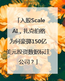 入股Scale AI，扎克伯格为何豪掷150亿美元投资数据标注公司？