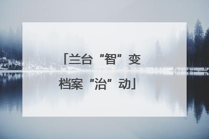 兰台“智”变 档案“治”动