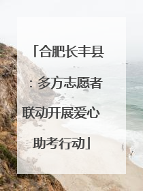 合肥长丰县：多方志愿者联动开展爱心助考行动