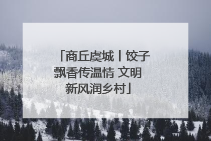 商丘虞城丨饺子飘香传温情 文明新风润乡村