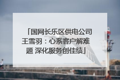 国网长乐区供电公司王雪羽：心系客户解难题 深化服务创佳绩