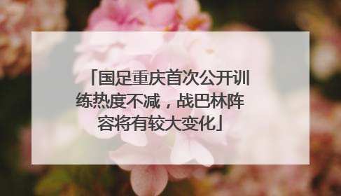 国足重庆首次公开训练热度不减，战巴林阵容将有较大变化