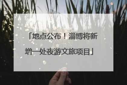 地点公布！淄博将新增一处夜游文旅项目