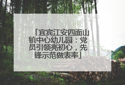 宜宾江安四面山镇中心幼儿园：党员引领亮初心，先锋示范做表率