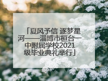 夏风予信 逐梦星河——淄博市桓台一中附属学校2021级毕业典礼举行