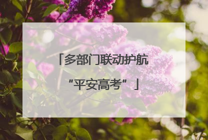 多部门联动护航“平安高考”