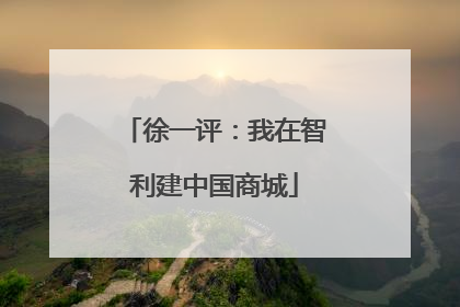 徐一评：我在智利建中国商城