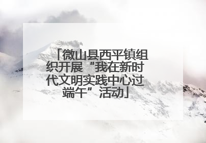 微山县西平镇组织开展“我在新时代文明实践中心过端午”活动
