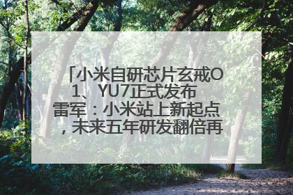小米自研芯片玄戒O1、YU7正式发布 雷军：小米站上新起点，未来五年研发翻倍再投2000亿元