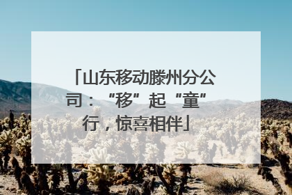 山东移动滕州分公司：“移”起“童”行，惊喜相伴