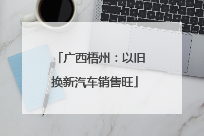 广西梧州：以旧换新汽车销售旺