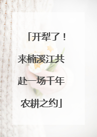 开犁了！来楠溪江共赴一场千年农耕之约