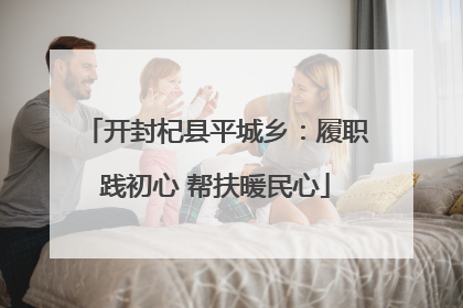 开封杞县平城乡：履职践初心 帮扶暖民心