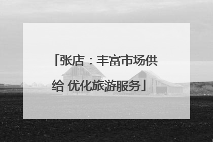 张店：丰富市场供给 优化旅游服务