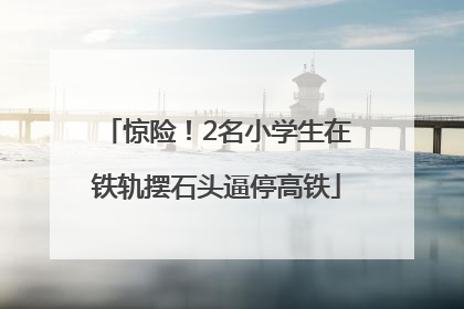 惊险！2名小学生在铁轨摆石头逼停高铁