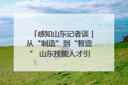 感知山东记者谈｜从“制造”到“智造” 山东技能人才引领产业升级