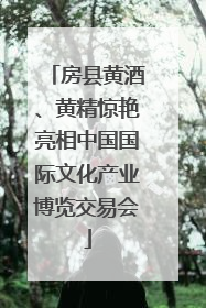 房县黄酒、黄精惊艳亮相中国国际文化产业博览交易会