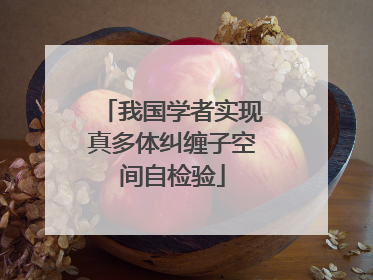 我国学者实现真多体纠缠子空间自检验